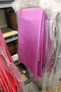 lot 84 image: Lot of (8) Tablecloth Light Purple 108D