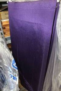 lot 90 image: Lot of (4) Tablecloth Dark Purple 108D