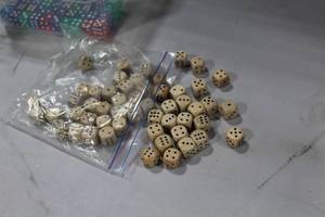 lot 193 image: Lot of (53) Wood Dice