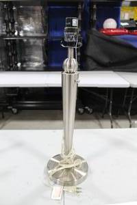 lot 275 image: Metal Table Lamp Base Silver 6Dx20-12H