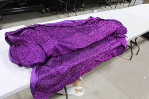 lot 284 image: Lot of (4) Curtain Panel Purple Glitter 24H
