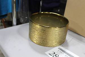 lot 289 image: Bowl Dcor Gold Sequin  8-12Dx 4-12H