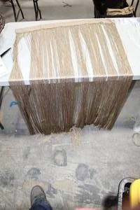 lot 313 image: Lot of (2) String Curtain Tan  7-12L