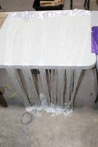 lot 316 image: Lot of (2) String Curtain Silver  7-12L