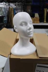 lot 331 image: Lot of (6) Styrofoam Female Head 11H