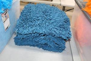 lot 333 image: Lot of (6) Crate & Barrel Remy Pillow Case Marine 16Lx16W