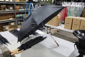 lot 338 image: Lot of (5) Umbrella Black 50Dx40H