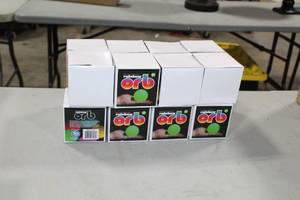 lot 344 image: Lot of (16) Rainbow Orb Frosty White Color Changing 3D (in box)