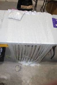 lot 353 image: Lot of (2) String Curtain Silver  7-12L