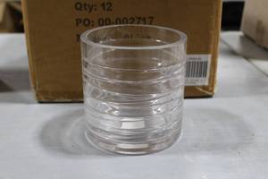 lot 376 image: Lot of (6) Accent Dcor Glass Vase Clear 5Dx5H (in box)