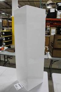 lot 389 image: Rectangle Column Display Pedestal White 13-12Lx13-12Wx47-14H