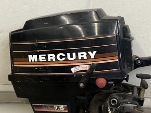 lot 3 image: Mercury 7.5HP Short Shaft Outboard Motor