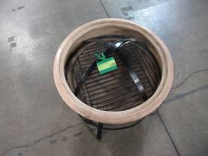 Timberland Assorted Clay Fire Pit with Iron Stand