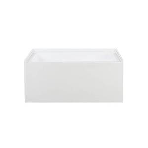 Swiss Madison 48 in. Left Drain Rectangular Alcove Bathtub in White SM-AB552