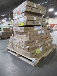 WHOLESALE MIXED PALLET OF KITCHEN BASE CABINET ASSEMBLY PARTS