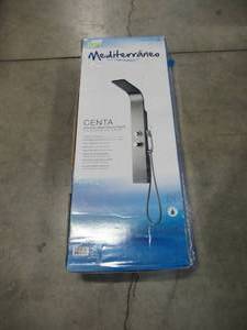 Mediterraneo Centa 47 in. 1 Jet Shower Panel with Hand Shower in Stainless Steel S-9631