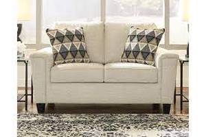 lot 21 image: Signature Design by Ashley, Abinger Loveseat in Natural, 8390435 - BRAND NEW - NO RESERVE
