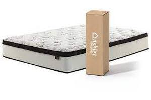 lot 22 image: Signature Design by Ashley, Chime 12 Inch Hybrid Twin Mattress (Only)- BRAND NEW - NO RESERVE