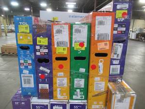 UNTOUCHED Wholesale Pallet of 40 43 50  55 & 65 Smart Ultra HD TVs - $ 3,409.87 RETAIL VALUE