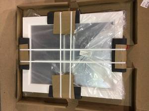 Blanco 22 in. W x 28 in. H Framed Rectangular Beveled Edge Bathroom Vanity Mirror in Satin White Customer Returns See Pictures&nbsp
