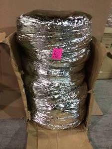 20 in. x 25 ft. Insulated Flexible Duct R6 Silver Jacket by Master Flow Customer Returns See Pictures&nbsp