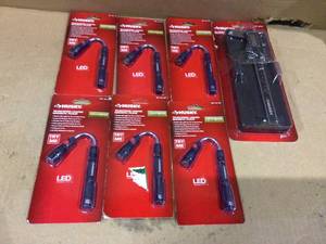 Lot of 6 Husky  Telescoping Lighted Magnetic Pick-Up Tool not used