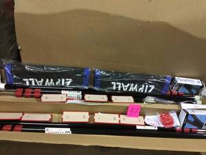 ZipWall ZP4 Contains 4 10 ft. Steel Spring Loaded Poles 4-Heads, 4-Plates, 4-Tethers, 4-Grip Disks, 2-Zippers and 1-Carry Bag Customer Returns See Pictures&nbsp