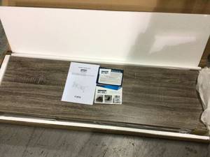Techni Mobili 53 in. Gray Wood TV Stand Fits TVs Up to 65 in. with Storage Doors Customer Returns See Pictures&nbsp