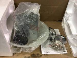 Decorative Round 70 CFM Ceiling Bath Fan with Light and Glass Globe Customer Returns See Pictures&nbsp