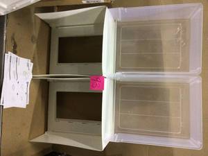 15.75 in. W x 9.25 in. H White 3-Drawers Box Chest Drawer Customer Returns See Pictures&nbsp