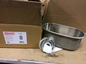 Ukinox D181 8 Inch Undermount Single Bowl Sink   - Customer Returns See Pictures&nbsp