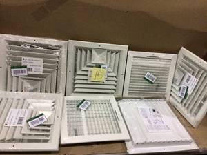 Aluminum 10 in. x 10 in. 3-Way DiffuserRegisterGrille for Air Supply Customer Returns See Pictures&nbsp