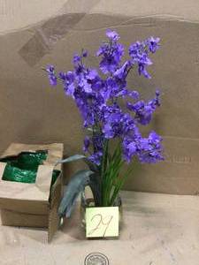19 in. Dancing Lady Orchid Liquid Illusion Silk Flower Arrangement in Purple Customer Returns See Pictures&nbsp