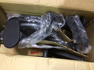 57 Series 26.5 in. Width Big and Tall Black Leather Ergonomic Chair with Adjustable Height Customer Returns See Pictures&nbsp