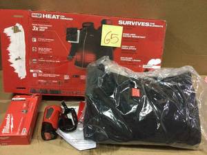 Womens Large M12 12-Volt Lithium-Ion Cordless Black Heated Jacket Kit with (1) 2.0Ah Battery and Charger by Milwaukee Customer Returns See Pictures&nbsp