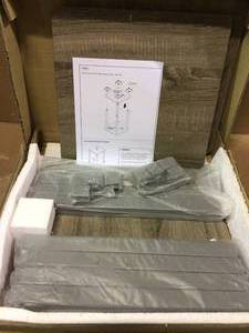 Simplistic French Oak Grey End Table (2-Pack) by Furinno Customer Returns See Pictures&nbsp
