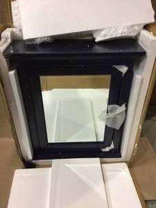 Windlowe 24 in. x 28 in. Surface-Mount Medicine Cabinet in Navy Blue Customer Returns See Pictures&nbsp