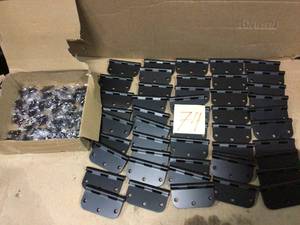 3-12 in. x 58 in. Radius Matte Black Door Hinge Value Pack (48-Pack) Customer Returns See Pictures&nbsp
