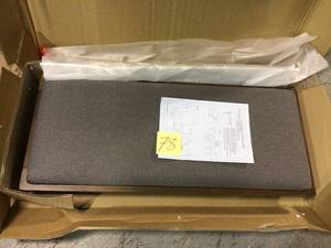 Arcade Walnut Upholstered Dining Bench Customer Returns See Pictures&nbsp