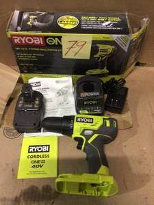 18-Volt ONE Lithium-Ion Cordless 12 in. DrillDriver Kit with (1) 1.5 Ah Battery and 18-Volt Charger by RYOBI Customer Returns See Pictures&nbsp
