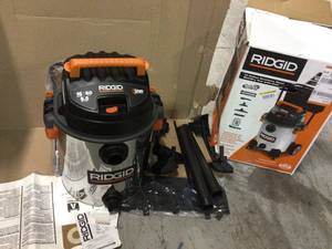 16 Gal. 6.5-Peak HP Stainless Steel WetDry Shop Vacuum with Filter, Hose and Accessories by RIDGID Customer Returns See Pictures&nbsp
