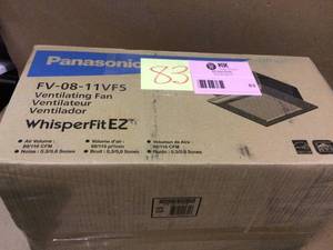 Whisper Fit EZ Quiet 80 or 110 CFM Ceiling Low Profile Dual Speed Bath Exhaust Fan Customer Returns See Pictures&nbsp
