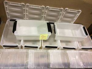 5 Qt. Stack &amp Pull Box in Pearl (12-Pack) by IRIS Customer Returns See Pictures&nbsp