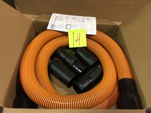 lot 14 image: 1-78 in. x 10 ft. Pro-Grade Locking Vacuum Hose Kit for RIDGID WetDry Shop Vacuums by RIDGID