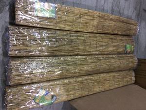lot 44 image: Backyard X-Scapes (Common 6-in Actual 6-in) Natural Wood Reed Fencing Customer Returns See Pictures 