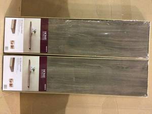 lot 57 image: Chicago 10 in. W x 42 in. D Floating Grey Oak Decorative Ledge Customer Returns See Pictures 