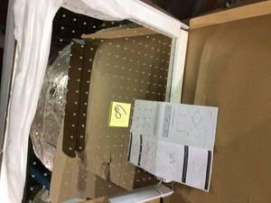 lot 60 image: 1-Spray 24 in. Single Ceiling Mount Fixed Rain Shower Head in Polished Stainless Steel Customer Returns See Pictures Customer Returns See Pictures 