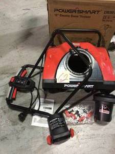lot 62 image: 18 in. 15 Amp Corded Electric Snow Blower by PowerSmart Customer Returns See Pictures 