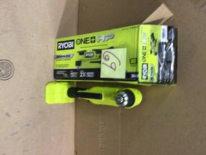 lot 69 image: ONE HP 18V Brushless Cordless Compact 38 in. Right Angle Drill (Tool Only) by RYOBI Customer Returns See Pictures 
