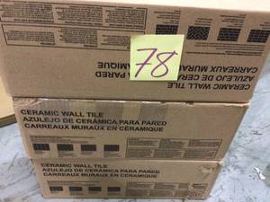 lot 78 image: Rittenhouse Square Matte Desert Gray 3 in. x 6 in. Ceramic Subway Wall Tile (12.5 sq. ft.  case) by Daltile Customer Returns See Pictures 